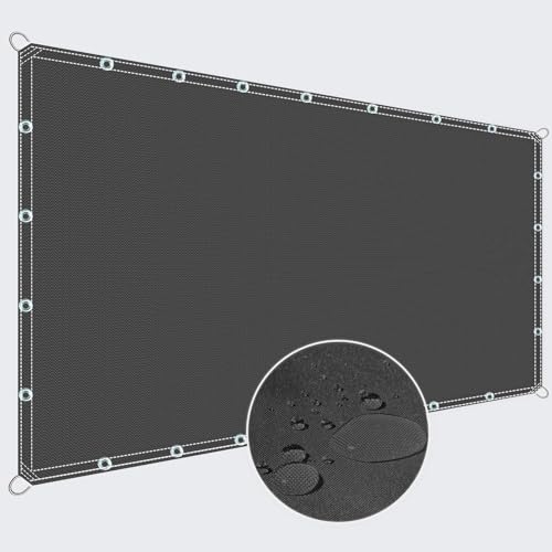 ZQXFZ Sonnenschutz Terrassendach 130x120cm Beschattung FüR TerrassenüBerdachung Balkon Sichtschutz Balkonbespannung Zaun Sichtschutz Motiv -Dunkelgrau. von ZQXFZ