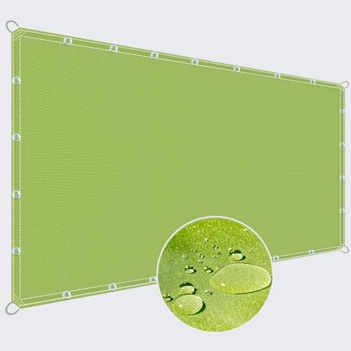 ZQXFZ Sonnensegel Balkon 100x200cm Terrassendach Balkon Zaun Sichtschutz Terassen Sichtschutz -GelbgrüN. von ZQXFZ