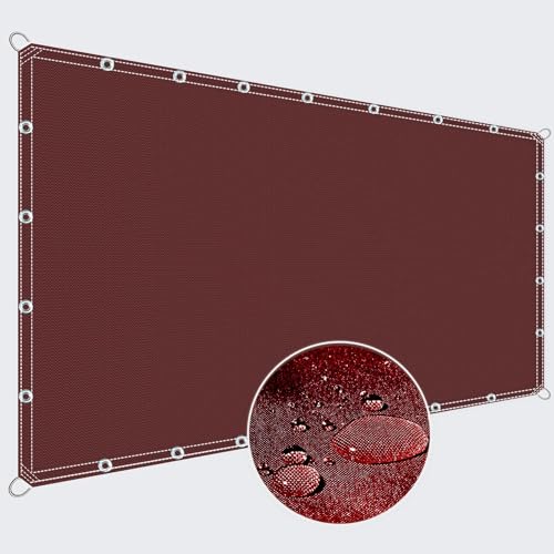 ZQXFZ Sonnensegel Schiebbar 130x200cm Terrassendach Balkon Sichtschutz Blickdicht Balkonverkleidung Sichtschutz -Braun. von ZQXFZ