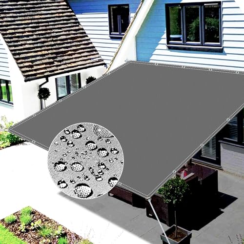 sonnensegel rechteckig mit ösen2.2x2.6mOxford-StoffSonnenschutz TerrasseSichtschutz, SchattenküHlung, Uv-Schutz-Grau. von ZQXFZ