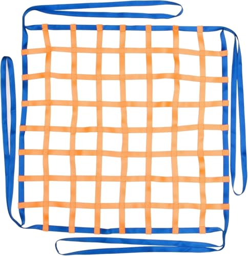 Hochleistungs-Ladungshebenetz, flache Hebenetze aus Polyester, Hebenetzgurte, Takelagegurt für den Transport von Bau- und Takelagearbeiten(2 X 2M/Mesh 20cm/Load 3.5t) von ZQXYXFUS