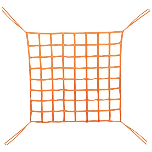 Hochleistungs-Ladungshebenetz, flache Hebenetze aus Polyester, Hebenetzgurte, Takelagegurt für den Transport von Bau- und Takelagearbeiten(3 X 3M/Mesh 20cm/Load 3.5t) von ZQXYXFUS