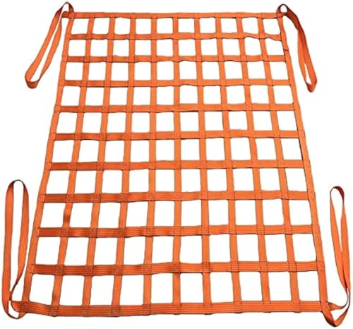 Lastenhebenetz - Hängenetz zum Abschleppen, Lastennetz für die Ladefläche eines Pickups, Lastenhebenetz, flaches Hebenetz aus Polyester mit quadratischen Maschen(1 X 1M/Mesh 10cm/Load 2t) von ZQXYXFUS