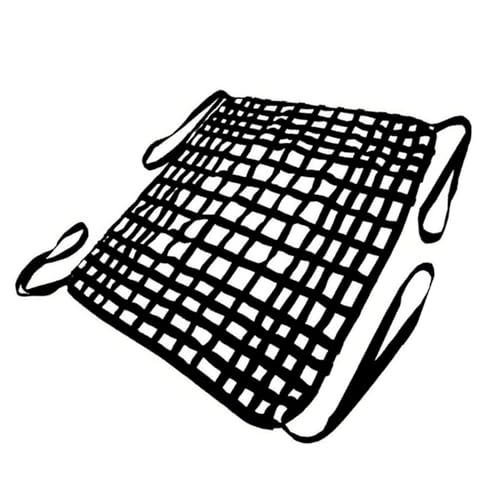 Lastenhebenetz - Hängenetz zum Abschleppen, Lastennetz für die Ladefläche eines Pickups, Lastenhebenetz, flaches Hebenetz aus Polyester mit quadratischen Maschen(1.5 X 1.5M/Mesh 10cm/Load 1t) von ZQXYXFUS