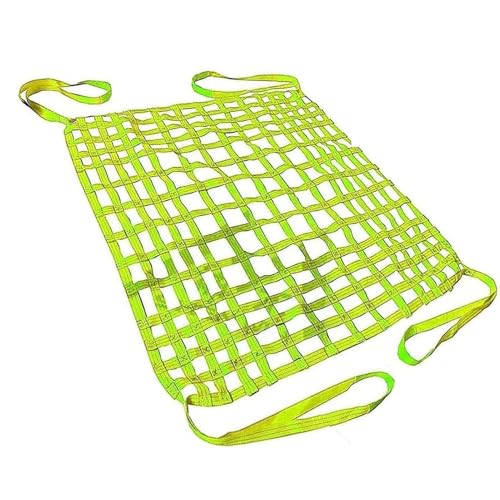 Lastenhebenetz - Hängenetz zum Abschleppen, Lastennetz für die Ladefläche eines Pickups, Lastenhebenetz, flaches Hebenetz aus Polyester mit quadratischen Maschen(2 X 2M/Mesh 15cm/Load 2.5t) von ZQXYXFUS