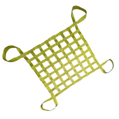 Lastenhebenetz - Hängenetz zum Abschleppen, Lastennetz für die Ladefläche eines Pickups, Lastenhebenetz, flaches Hebenetz aus Polyester mit quadratischen Maschen(2 X 2M/Mesh 20cm/Load 3.5t) von ZQXYXFUS