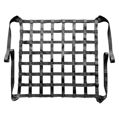 Lastenhebenetz - Hängenetz zum Abschleppen, Lastennetz für die Ladefläche eines Pickups, Lastenhebenetz, flaches Hebenetz aus Polyester mit quadratischen Maschen(4 X 4M/Mesh 15cm/Load 2.5t) von ZQXYXFUS
