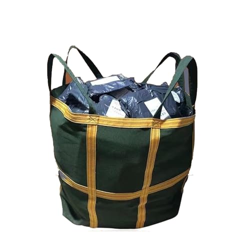 Polyester-Frachthebesack - Tonnensäcke, reißfester, stark belastbarer Sicherheitssack für Docks(80X80X90CM/Load 1t) von ZQXYXFUS