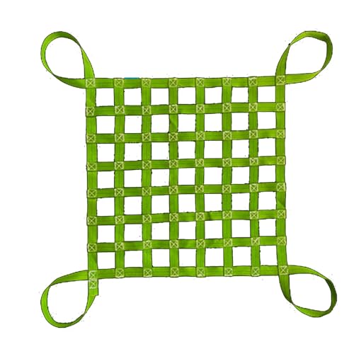 Polyester Ladungshebenetze - Reißfeste Hebenetzgurte, flache Polyester Schlingennetze, Hängenetze für Schiffsbe und entladedocks, Materialtransportbänder(4 X 4M/Mesh 20cm/Load 3.5t) von ZQXYXFUS
