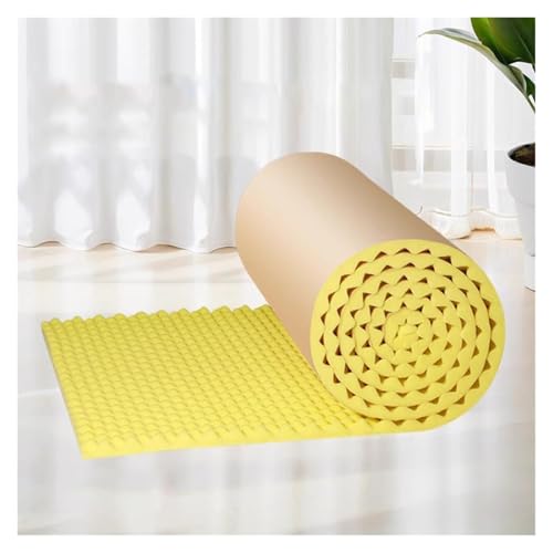 Schalldämmung Schallschutzschaum Schalldämmungs Schallschutzschaums, 2 cm Dicke Selbstklebende Studio-Sound-Akustikmatte, Feuerfeste Geräuschunterdrückung Schalldämmung Baumwolle(Yellow,3M) von ZQXYXFUS