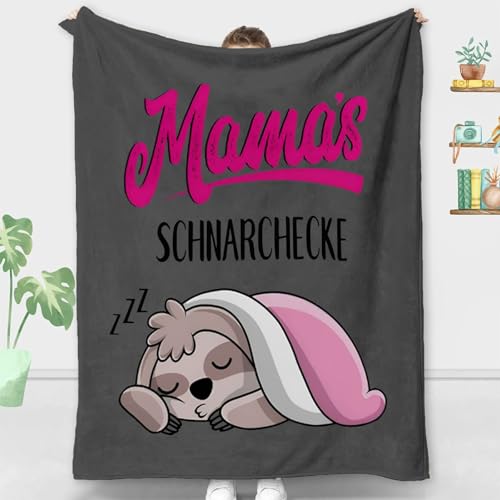 ZQYMM Geschenk für Mama- Mama Geburtstagsgeschenk,Lustige Faultier Decke Geschenk für Mama zum Geburtstag, Bester Mama Geschenke, Mama Geschenk für Weihnachten Muttertag von ZQYMM