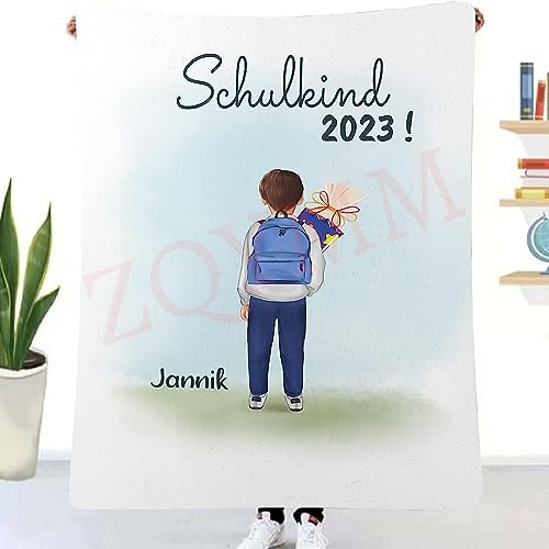 ZQYMM Kuscheldecke Personalisiert Schulkind 2023 Mädchen Jungs Personalisiert Einschulung Schuleinführung Geschenk Einschulungsgeschenk Personalisierte Decke Mit Name & Spruch ZQYMM Kuscheldecke Personalisiert Schulkind 2023 Mädchen Jungs Personalisiert Einschulung Schuleinführung Geschenk Einschulungsgeschenk Personalisierte Decke Mit Name & Spruch von ZQYMM