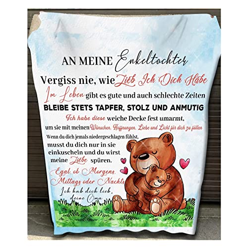 ZQYMM Kuscheldecke Personalisierte,Decke An Meine Enkeltochter Nachricht Briefdecke, Weiche Flanelldecke Für Tagesdecke Wohndecke Wohnzimmerdecke Tv-Decken Geschenk Weihnachten,Enkeltochter2,150x220cm ZQYMM Kuscheldecke Personalisierte,Decke An Meine Enkeltochter Nachricht Briefdecke, Weiche Flanelldecke Für Tagesdecke Wohndecke Wohnzimmerdecke Tv-Decken Geschenk Weihnachten,Enkeltochter2,150x220cm von ZQYMM