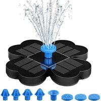 3,5 W Solarbrunnen, Solar-Vogelbad, Pumpe mit Blumenpanel, Solarbrunnen für Gärten, Solar-Außenbrunnen mit 8 Düsen und 4 Halterungen für Garten, von ZQYRLAR