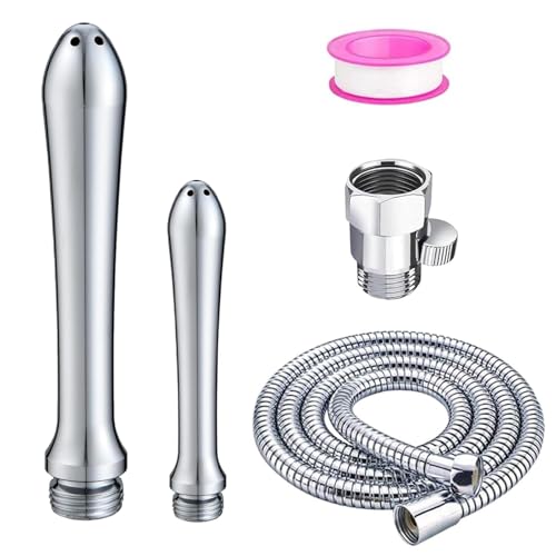 Duschsystem Kits ,Mit 2 Duschköpfen zur Reinigung des Unisex-Duschsystems Brausegarnitur mit Regler und Schlauch Duschsystem Kits ,Mit 2 Duschköpfen zur Reinigung des Unisex-Duschsystems Brausegarnitur mit Regler und Schlauch von ZQZXD