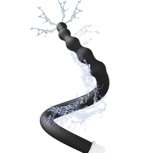 Shower Enema Douche Nozzles, 4 Löcher Wasser Spray komfortable Silikon Düsen Enema Nozzles, wiederverwendbare Dusche Enema Schlauch,Schwarz Shower Enema Douche Nozzles, 4 Löcher Wasser Spray komfortable Silikon Düsen Enema Nozzles, wiederverwendbare Dusche Enema Schlauch,Schwarz von ZQZXD