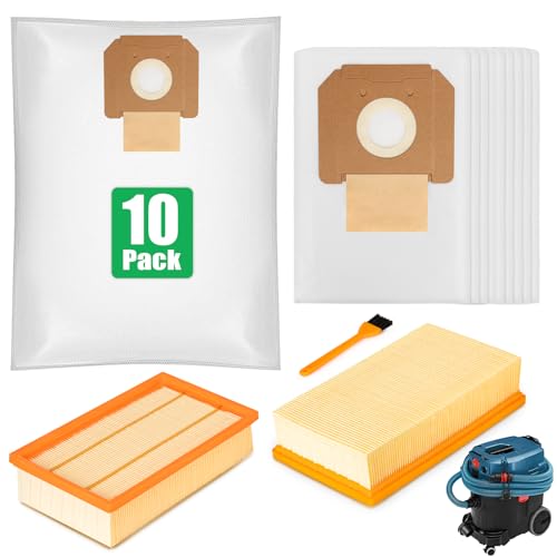 10 Staubbeutel und 2 Flachfaltenfilter für Bosch GAS 35 L AFC/L SFC+/M AFC Staubabsauger, GAS 35 Staubsaugerbeutel für Bosch, Ersatzvlies Filterbeutel 10 Staubbeutel und 2 Flachfaltenfilter für Bosch GAS 35 L AFC/L SFC+/M AFC Staubabsauger, GAS 35 Staubsaugerbeutel für Bosch, Ersatzvlies Filterbeutel von ZQZiQi