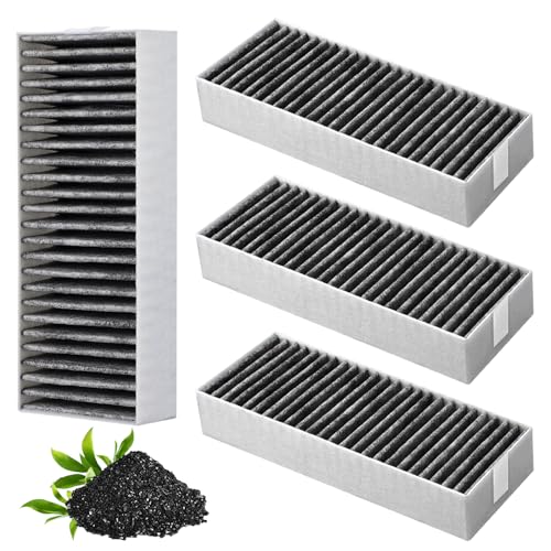 4 Stück Dunstabzugshaube Aktivkohlefilter für Siemens HZ9VRCR0 17004796/Bosch HEZ9VRUD0 17004811/Neff Z821VR0 17004806/ Gaggenau CA282111/ Constructa CCZ9VRCRCR0 17006669, CleanAir Umluftersatzfilter von ZQZiQi