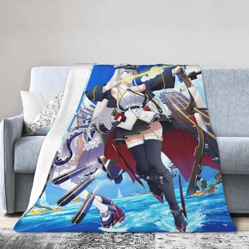 ZRCLXLVU Azur Anime-Decke – eine bequeme Matratze gefüllt mit ultraweichen Mikrofasern von ZRCLXLVU