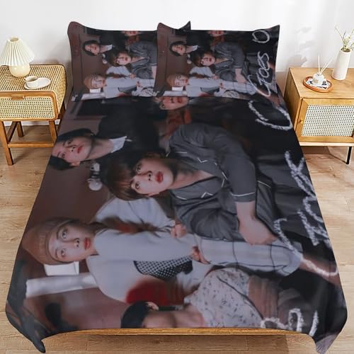 ZRCLXLVU BTS Essential Home Comfort Sleep Touch Durable Surface Zipper System Duvet Cover Sets Product von ZRCLXLVU