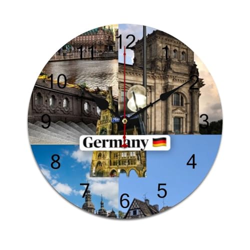 ZRCLXLVU Deutschland Umweltfreundliche PVC-Uhr mit flüsterleiser Sekunde und rahmenlosem minimalistischem Design, ideal für Schlafzimmer, Büro oder Essbereich. ZRCLXLVU Deutschland Umweltfreundliche PVC-Uhr mit flüsterleiser Sekunde und rahmenlosem minimalistischem Design, ideal für Schlafzimmer, Büro oder Essbereich. von ZRCLXLVU