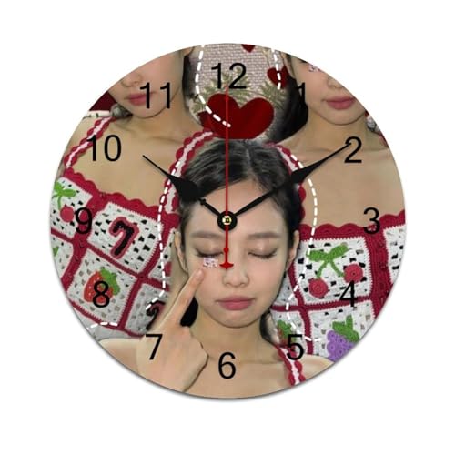 ZRCLXLVU Jennie Diese stille Sweep-Uhr kombiniert minimalistische Ästhetik und umweltfreundliches PVC-Material in einem rahmenlosen, leichten Design, das für alle Räume geeignet ist. von ZRCLXLVU