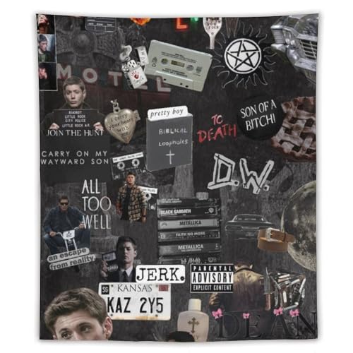 ZRCLXLVU Jensen ackles Polyester-Wandteppich mit Wohnheim, Blumen-Thema und Raumdekoration ZRCLXLVU Jensen ackles Polyester-Wandteppich mit Wohnheim, Blumen-Thema und Raumdekoration von ZRCLXLVU