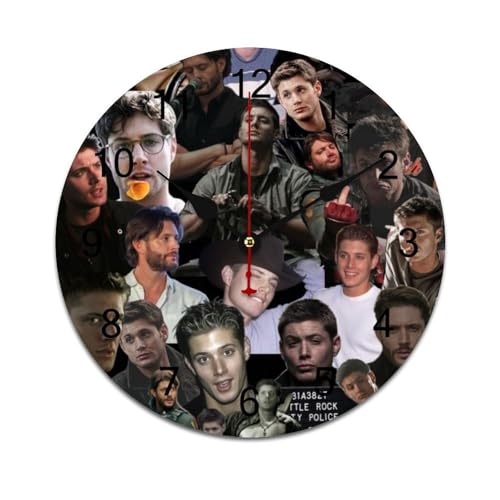 ZRCLXLVU Jensen ackles Silent Sweep-PVC-Uhr mit leichter Konstruktion und minimalistischem rahmenlosem Stil, ideal für Zuhause, Büro oder Klassenzimmer. ZRCLXLVU Jensen ackles Silent Sweep-PVC-Uhr mit leichter Konstruktion und minimalistischem rahmenlosem Stil, ideal für Zuhause, Büro oder Klassenzimmer. von ZRCLXLVU