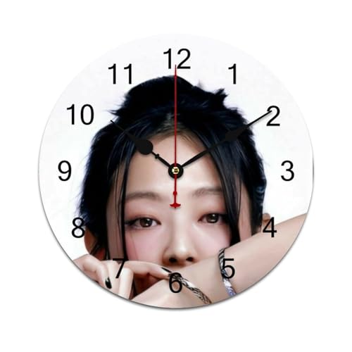 ZRCLXLVU Leichte PVC-Wanduhr von Jennie mit geräuschlosen Sweep-Sekunden und minimalistischem rahmenlosem Design, ideal für Zuhause, Büro oder Arbeitszimmer. ZRCLXLVU Leichte PVC-Wanduhr von Jennie mit geräuschlosen Sweep-Sekunden und minimalistischem rahmenlosem Design, ideal für Zuhause, Büro oder Arbeitszimmer. von ZRCLXLVU