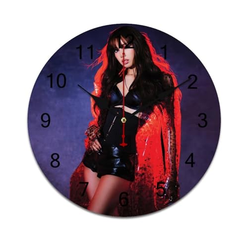 ZRCLXLVU Lisa Diese stille Wanduhr verfügt über ein minimalistisches Design, hergestellt aus strapazierfähigem PVC-Material, perfekt für moderne Wohnkultur und Büros. von ZRCLXLVU