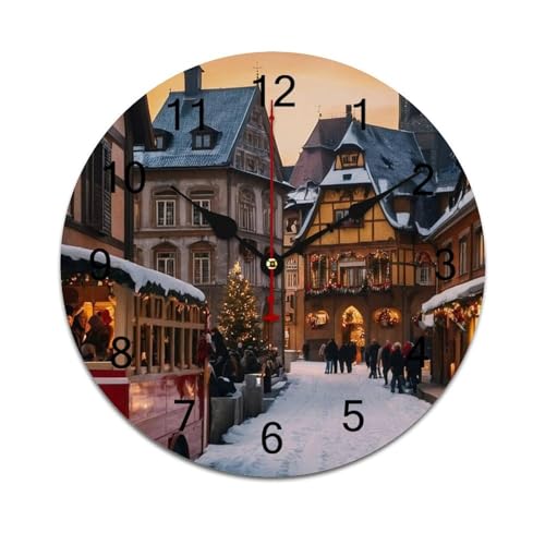 ZRCLXLVU Minimalistische Wanduhr aus hochwertigem PVC, bietet leise Sweep-Sekunden und ein rahmenloses Design, ideal für jeden Raum. ZRCLXLVU Minimalistische Wanduhr aus hochwertigem PVC, bietet leise Sweep-Sekunden und ein rahmenloses Design, ideal für jeden Raum. von ZRCLXLVU
