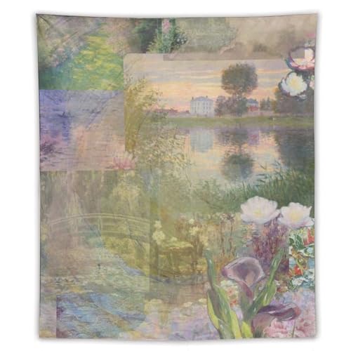 ZRCLXLVU Monet Painting Boho-Tapisserie-Design im Büro, Bergmotiv und Raumdekoration ZRCLXLVU Monet Painting Boho-Tapisserie-Design im Büro, Bergmotiv und Raumdekoration von ZRCLXLVU
