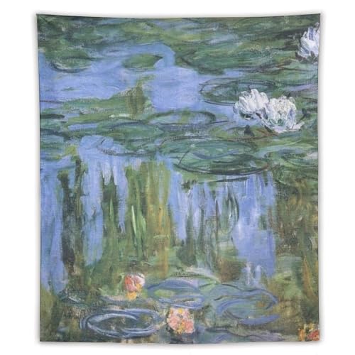 ZRCLXLVU Monet Painting Boho Tapisserie Design im Flur, Blumen-Thema und dekorativer Überwurf ZRCLXLVU Monet Painting Boho Tapisserie Design im Flur, Blumen-Thema und dekorativer Überwurf von ZRCLXLVU