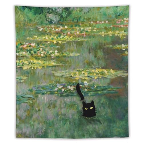 ZRCLXLVU Monet Painting Polyester-Wandteppich mit Balkon, Galaxie-Motiv und leichtem Stoff ZRCLXLVU Monet Painting Polyester-Wandteppich mit Balkon, Galaxie-Motiv und leichtem Stoff von ZRCLXLVU