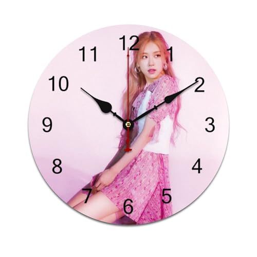 ZRCLXLVU ROSÉ Rahmenlose PVC-Uhr mit geräuschlosem Sweep-Sekunden und sauberer, minimalistischer Ästhetik, ideal für Schlafzimmer, Wohnzimmer oder Bürowände. ZRCLXLVU ROSÉ Rahmenlose PVC-Uhr mit geräuschlosem Sweep-Sekunden und sauberer, minimalistischer Ästhetik, ideal für Schlafzimmer, Wohnzimmer oder Bürowände. von ZRCLXLVU