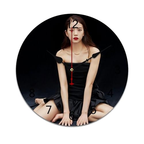 ZRCLXLVU ROSÉ Umweltfreundliche PVC-Wanduhr mit leisen Sweep-Sekunden und minimalistischer rahmenloser Konstruktion, ideal für Zuhause, Büro oder Klassenzimmer. von ZRCLXLVU