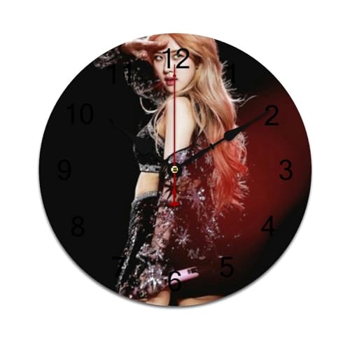 ZRCLXLVU Rosé leichte, geräuschlose PVC-Uhr mit minimalistischem rahmenlosem Design, geeignet für Schlafzimmer, Klassenzimmer oder Wohnzimmer. ZRCLXLVU Rosé leichte, geräuschlose PVC-Uhr mit minimalistischem rahmenlosem Design, geeignet für Schlafzimmer, Klassenzimmer oder Wohnzimmer. von ZRCLXLVU