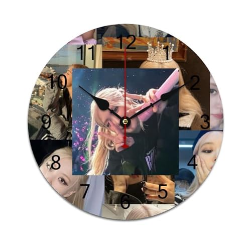 ZRCLXLVU Rosé leichte PVC-Uhr mit geräuschlosen Sweep-Sekunden und minimalistischer rahmenloser Ästhetik, geeignet für Schlafzimmer, Büros oder Arbeitsbereiche. ZRCLXLVU Rosé leichte PVC-Uhr mit geräuschlosen Sweep-Sekunden und minimalistischer rahmenloser Ästhetik, geeignet für Schlafzimmer, Büros oder Arbeitsbereiche. von ZRCLXLVU