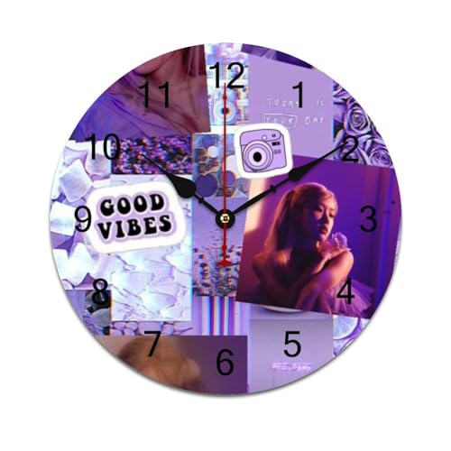 ZRCLXLVU Roseé Minimalistische PVC-Wanduhr mit flüsterleiser Sweep-Sekunde und rahmenlosem Stil, perfekt für Schlafzimmer, Küche oder professionelle Räume. ZRCLXLVU Roseé Minimalistische PVC-Wanduhr mit flüsterleiser Sweep-Sekunde und rahmenlosem Stil, perfekt für Schlafzimmer, Küche oder professionelle Räume. von ZRCLXLVU