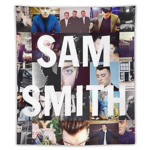 ZRCLXLVU Sam Smith Polyester-Wandteppich mit Flur-, Totenkopf-Motiv und einfach anzubringen ZRCLXLVU Sam Smith Polyester-Wandteppich mit Flur-, Totenkopf-Motiv und einfach anzubringen von ZRCLXLVU