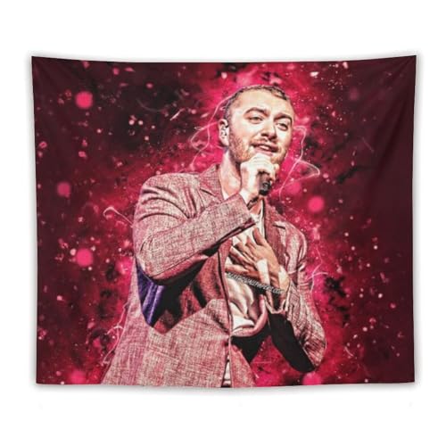 ZRCLXLVU Sam Smith Polyester-Wandteppich mit Wohnheim, Blumen-Thema und Raumdekoration ZRCLXLVU Sam Smith Polyester-Wandteppich mit Wohnheim, Blumen-Thema und Raumdekoration von ZRCLXLVU