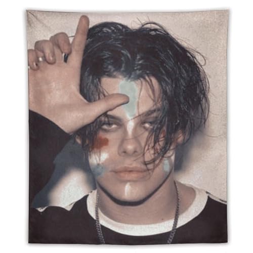 ZRCLXLVU Yungblud Dekorativer Wandteppich für Wohnheim, Blumen-Thema und Raumdekoration von ZRCLXLVU