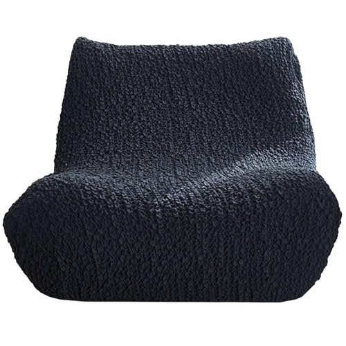 ZRCYXDW 1 Sitzer Lazy Sofabezug, Stretch Ohne Armlehnen Sofahusse Weicher Abnehmbarer Lazy Sofa Überzug Waschbarer Möbelschutz Für Wohnzimmer Schlafzimmer-dunkelgrau-1 Sitzer von ZRCYXDW