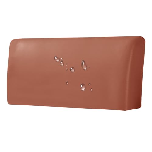 ZRCYXDW Bettkopfteil Hussen Wasserdicht, PU Leder Bett Kopfteil Bezug Moderne Kopfteilbezug Abnehmbarem Bett Kopfteil Abdeckung Für Schlafzimmer Dekor-Orange-150-165cm(59.1-65in) von ZRCYXDW