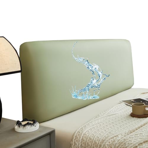 ZRCYXDW PU Leder Bettkopfteil Hussen, Wasserdicht Bett Kopfteil Bezug Elastischem Kopfteilbezug Weicher Kratzfest Kopfteil Schonbezug Protektor-hellgrün-150-170cm ZRCYXDW PU Leder Bettkopfteil Hussen, Wasserdicht Bett Kopfteil Bezug Elastischem Kopfteilbezug Weicher Kratzfest Kopfteil Schonbezug Protektor-hellgrün-150-170cm von ZRCYXDW