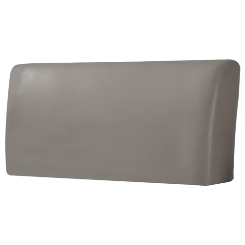 ZRCYXDW PU Leder Bettkopfteil Hussen, Wasserdichter Kopfteilbezug Stretch All-Inclusive Abnehmbarer Bett Kopfteil Bezug Für Schlafzimmer Dekor-Taupe-180-200cm(70.8-78.7in) von ZRCYXDW