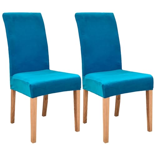 ZRCYXDW Samt Stuhlhussen, Stuhlbezug Weiche Dick Stuhlbezüge Abnehmbarem Universal Möbelschutz Für Bankett Hochzeit-Blau-2 Stück ZRCYXDW Samt Stuhlhussen, Stuhlbezug Weiche Dick Stuhlbezüge Abnehmbarem Universal Möbelschutz Für Bankett Hochzeit-Blau-2 Stück von ZRCYXDW
