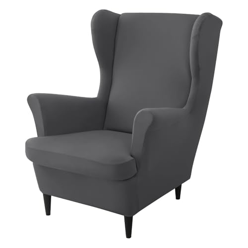 ZRCYXDW Sessel-Überwürfe Ohrensessel Mit Kissenbezug, 2 Teilig Stretch Ohrensessel Überzug Weiche Spandex Sesselhusse Möbelschutz Für Wohnzimmer-Dunkelgrau-Groß ZRCYXDW Sessel-Überwürfe Ohrensessel Mit Kissenbezug, 2 Teilig Stretch Ohrensessel Überzug Weiche Spandex Sesselhusse Möbelschutz Für Wohnzimmer-Dunkelgrau-Groß von ZRCYXDW