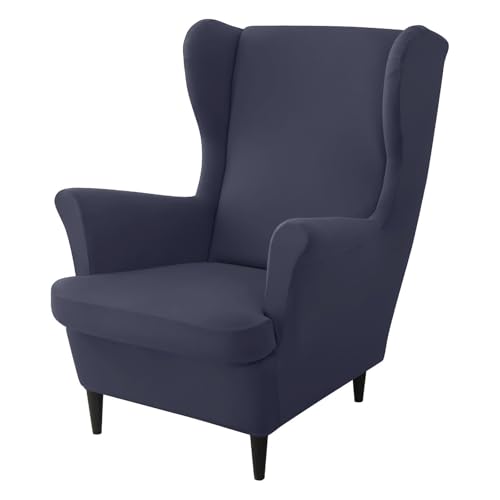 ZRCYXDW Sessel-Überwürfe Ohrensessel Mit Kissenbezug, 2 Teilig Stretch Ohrensessel Überzug Weiche Spandex Sesselhusse Möbelschutz Für Wohnzimmer-Navy Blau-Groß ZRCYXDW Sessel-Überwürfe Ohrensessel Mit Kissenbezug, 2 Teilig Stretch Ohrensessel Überzug Weiche Spandex Sesselhusse Möbelschutz Für Wohnzimmer-Navy Blau-Groß von ZRCYXDW