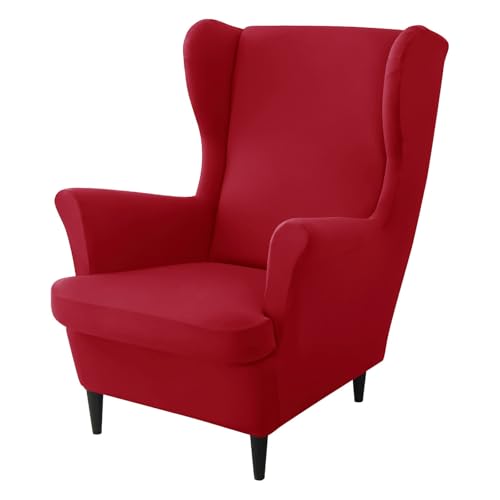 ZRCYXDW Sessel-Überwürfe Ohrensessel Mit Kissenbezug, 2 Teilig Stretch Ohrensessel Überzug Weiche Spandex Sesselhusse Möbelschutz Für Wohnzimmer-Rot-Groß ZRCYXDW Sessel-Überwürfe Ohrensessel Mit Kissenbezug, 2 Teilig Stretch Ohrensessel Überzug Weiche Spandex Sesselhusse Möbelschutz Für Wohnzimmer-Rot-Groß von ZRCYXDW
